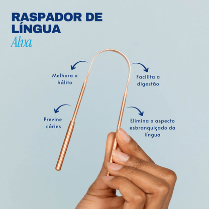 Raspador de Língua de Cobre - Alva