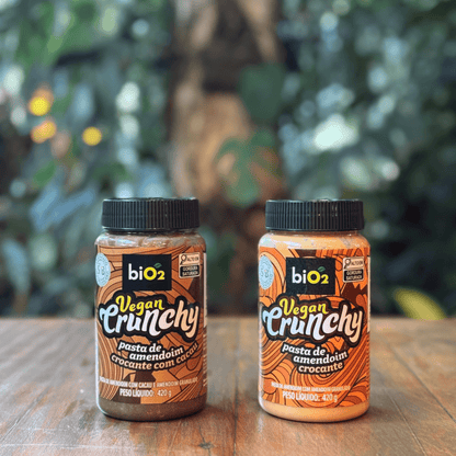 Kit Pasta de Amendoim Crocante + Pasta de Amendoim Crocante com Cacau biO2