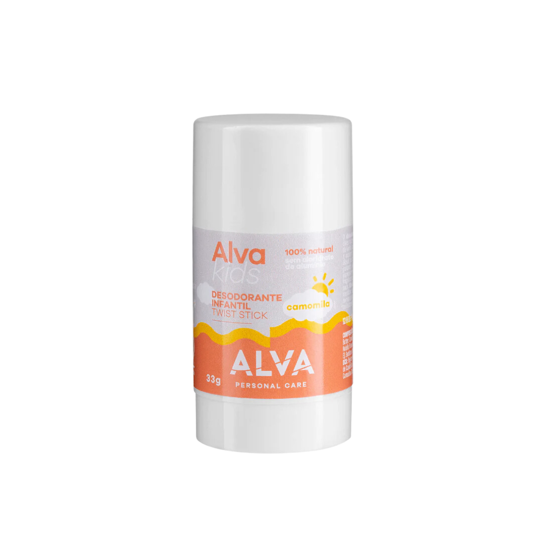 Desodorante Natural Twist Stick Infantil Camomila 33g - Alva