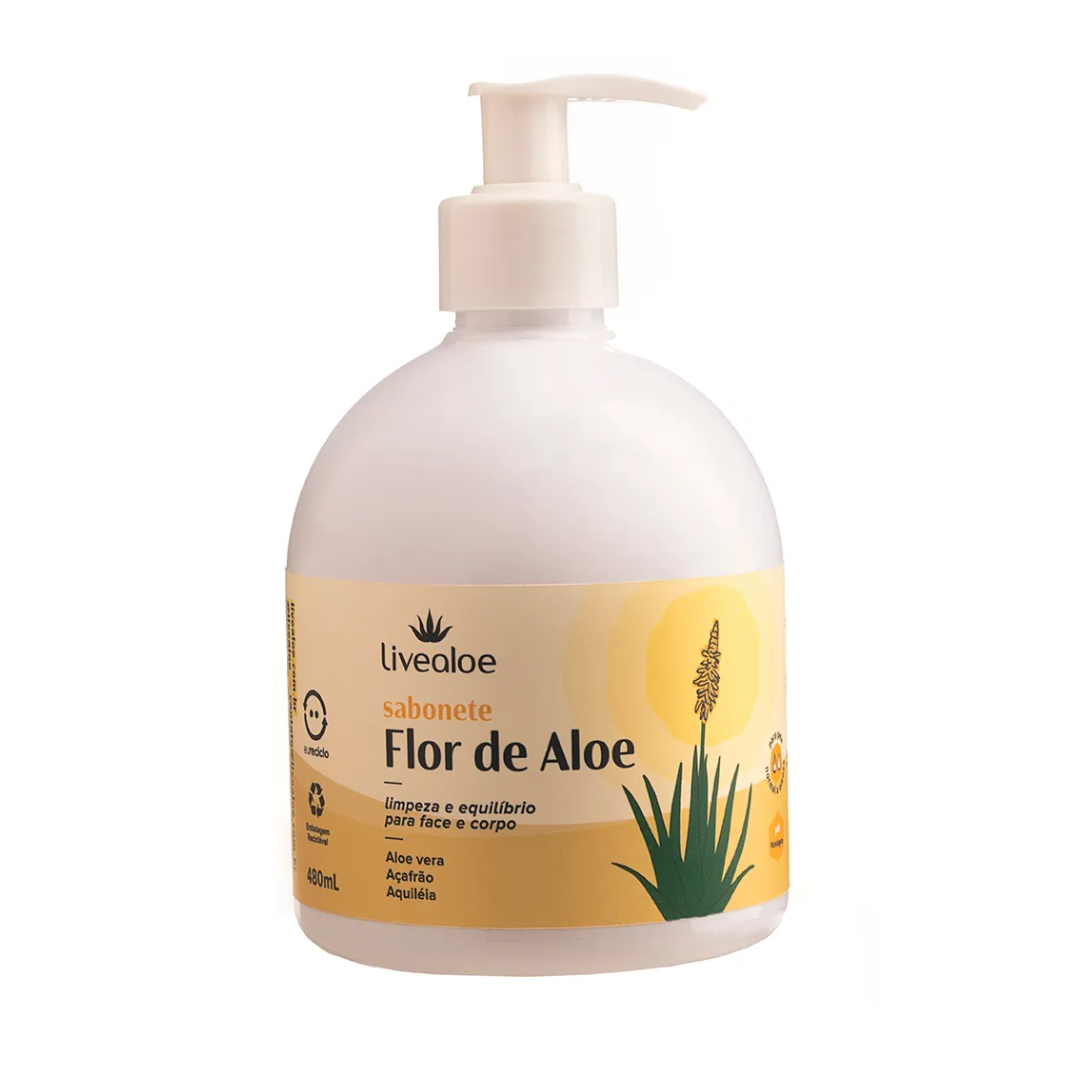 Sabonete Flor de Aloe 480ml - Livealoe