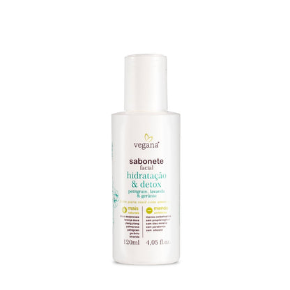 Sabonete Facial Hidratação &amp; Detox 120ml - Vegana WNF