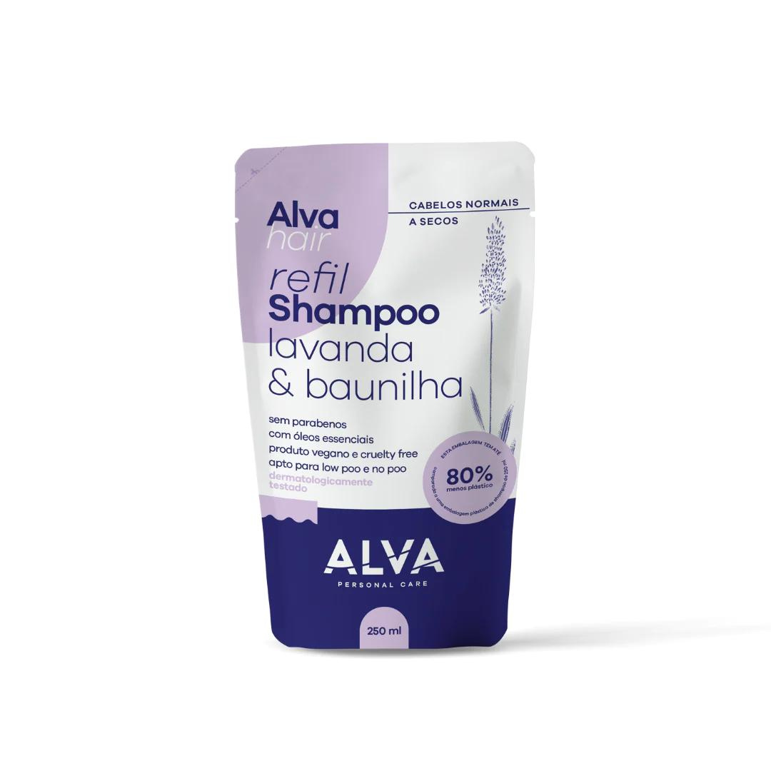 REFIL Shampoo Lavanda e Baunilha 250ml - Alva