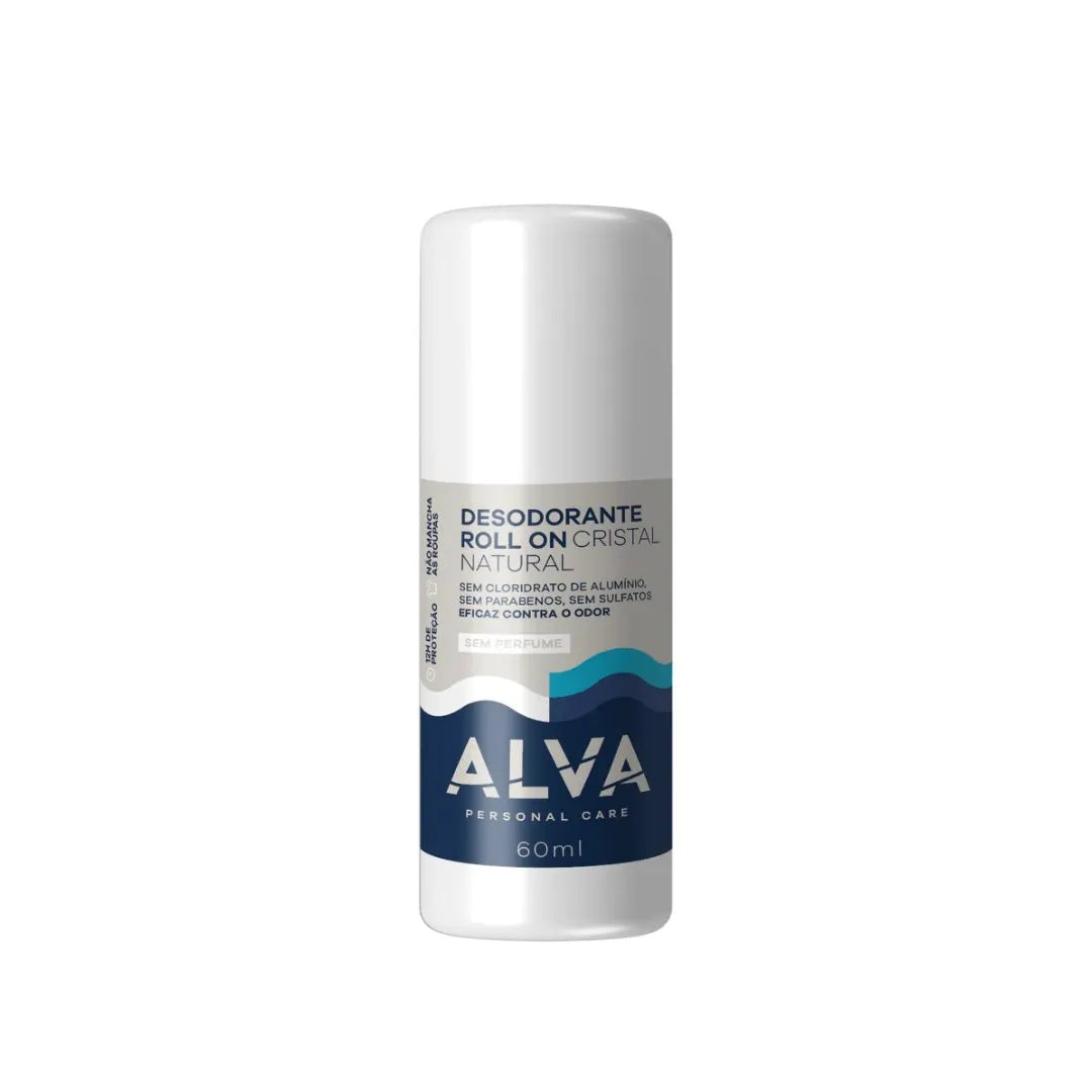Desodorante Roll On Cristal Sem Perfume 60ml - Alva