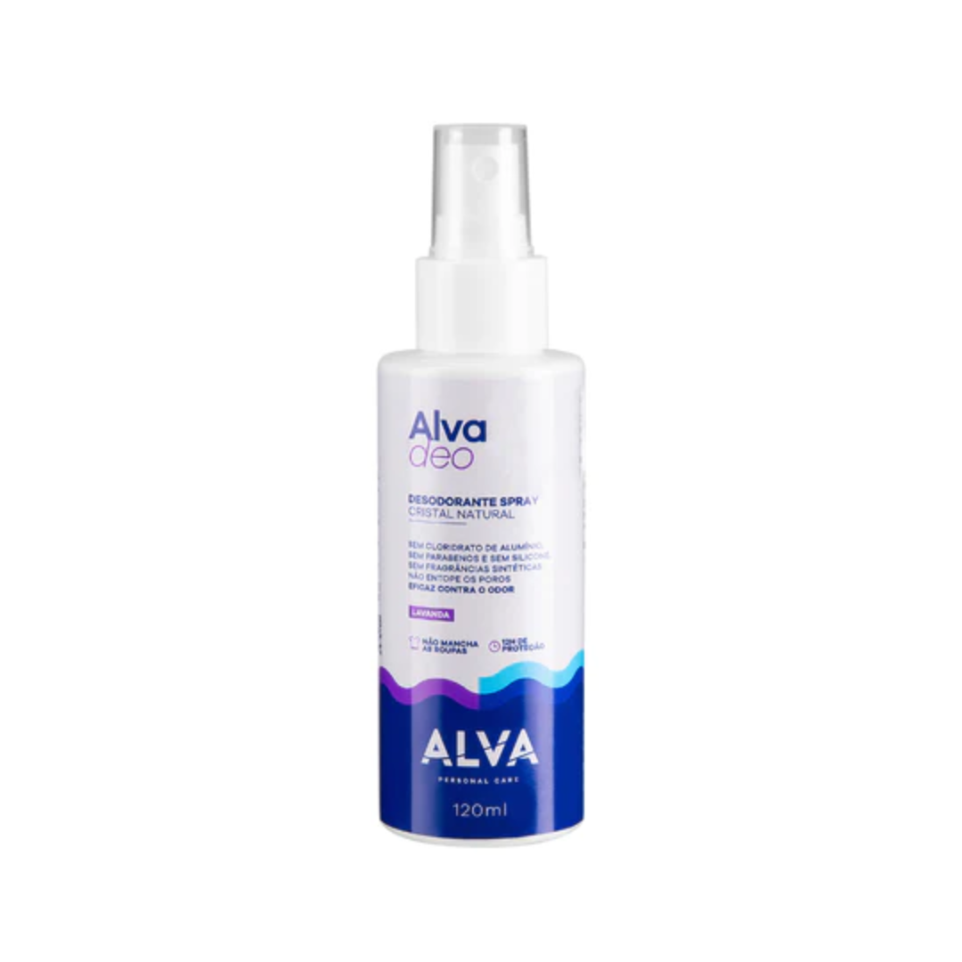 Desodorante Spray Cristal Lavanda 120ml - Alva