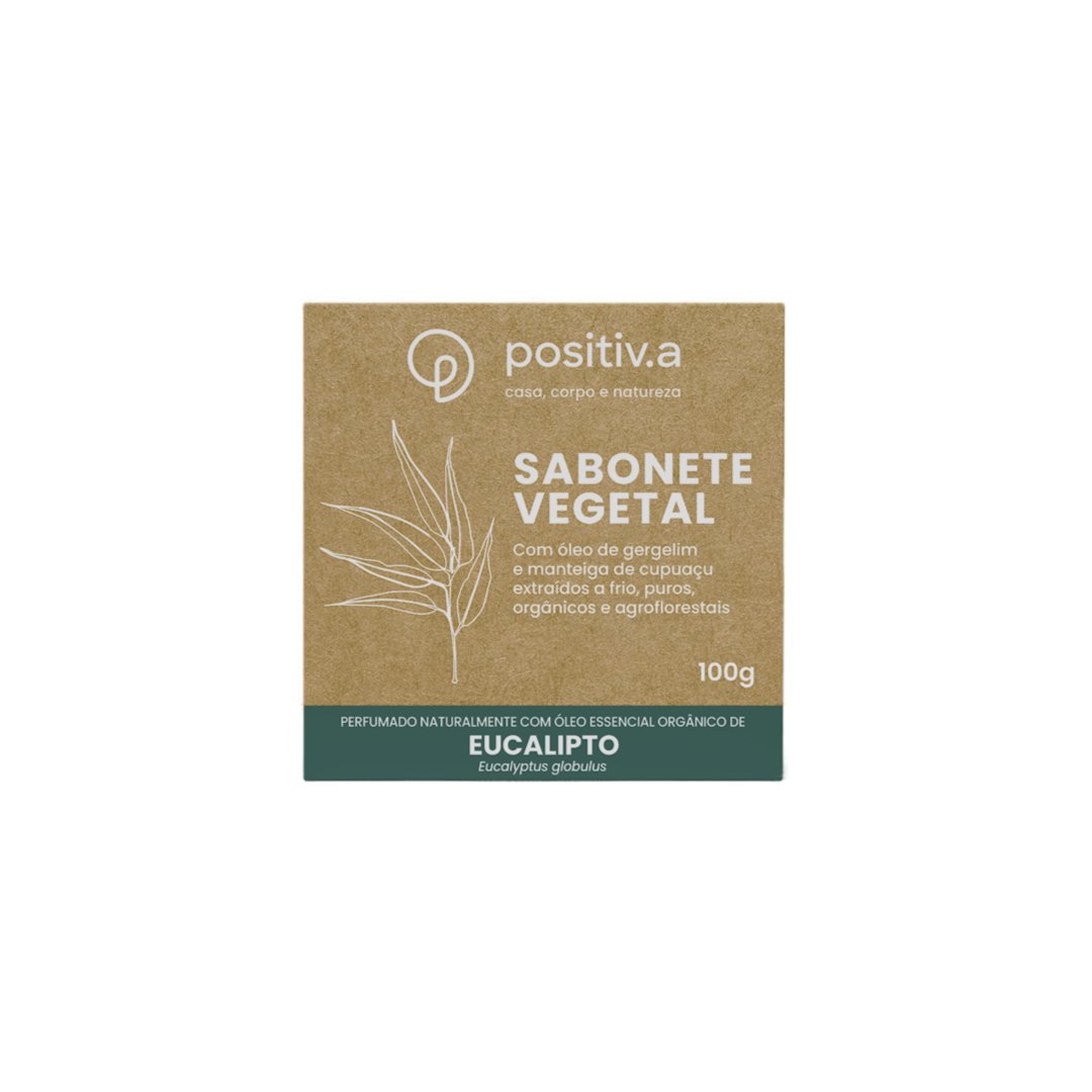 Sabonete Vegetal Eucalipto 100g - Positiv.a
