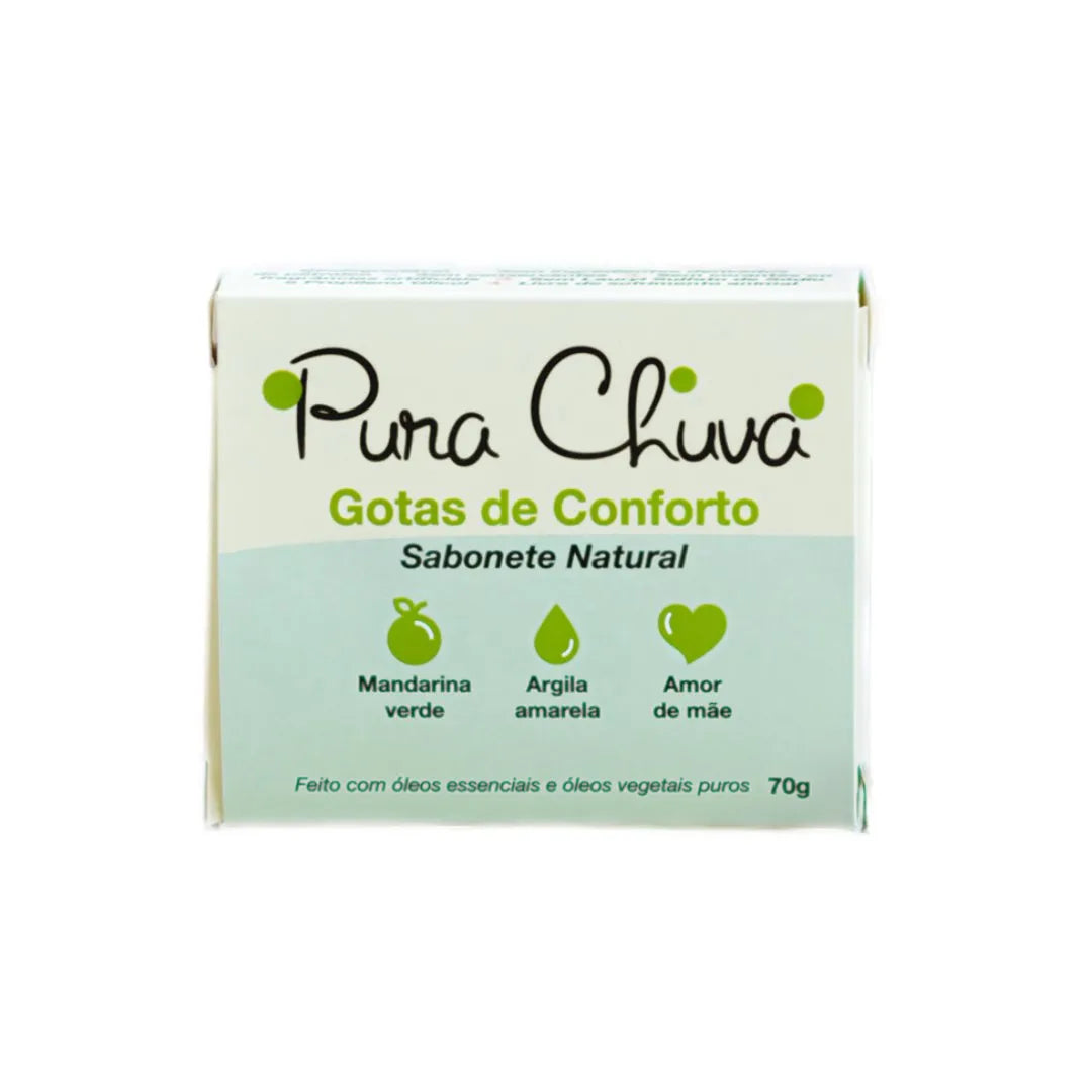 Sabonete Natural Gotas de Conforto 70g - Pura Chuva
