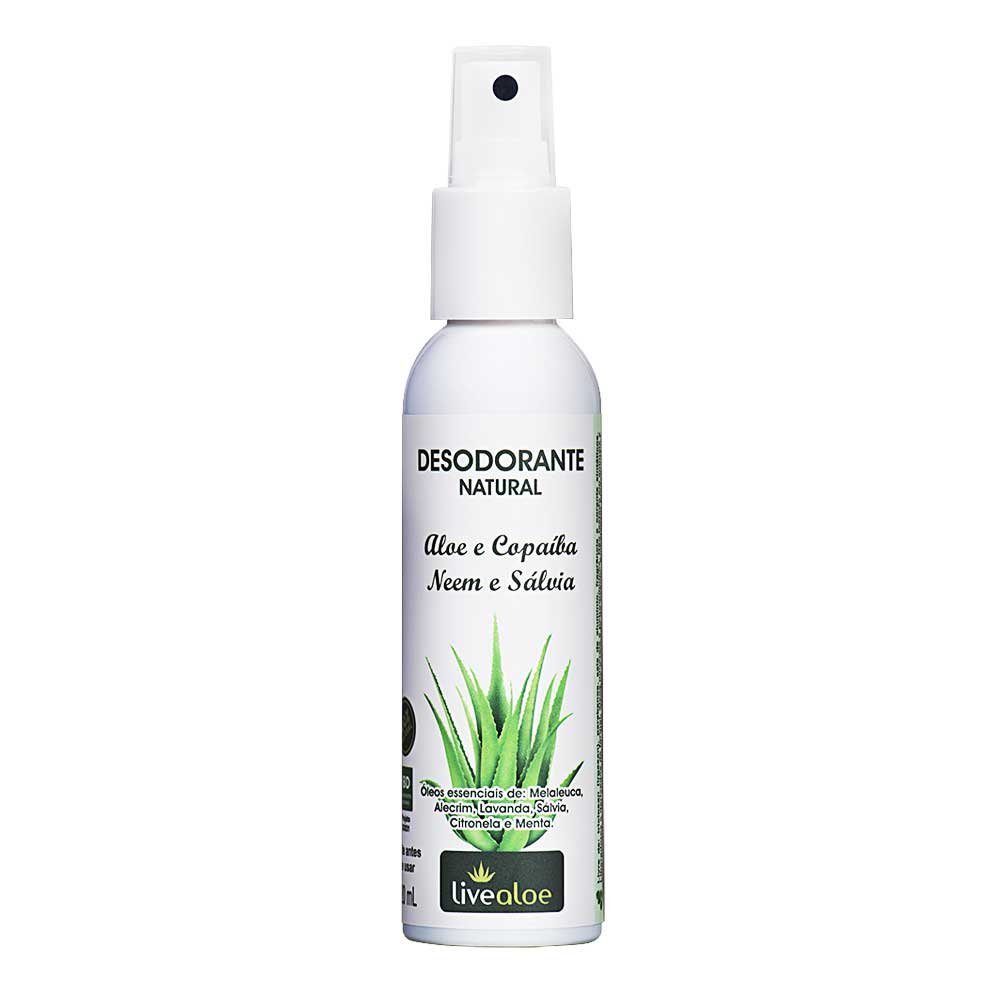 Desodorante Natural Aloe Copaíba 120ml - Livealoe