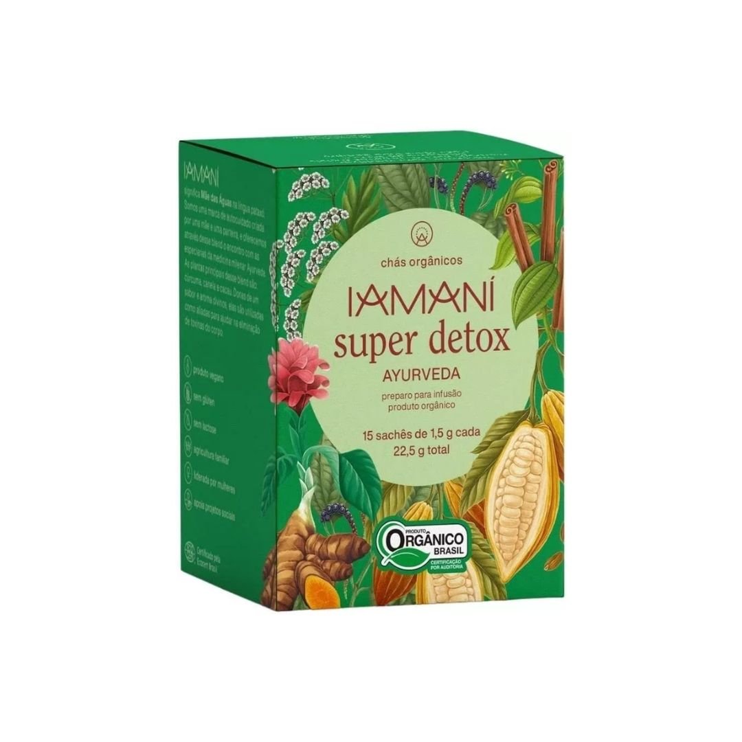 Chá Orgânico Super Detox Ayurveda - Iamaní